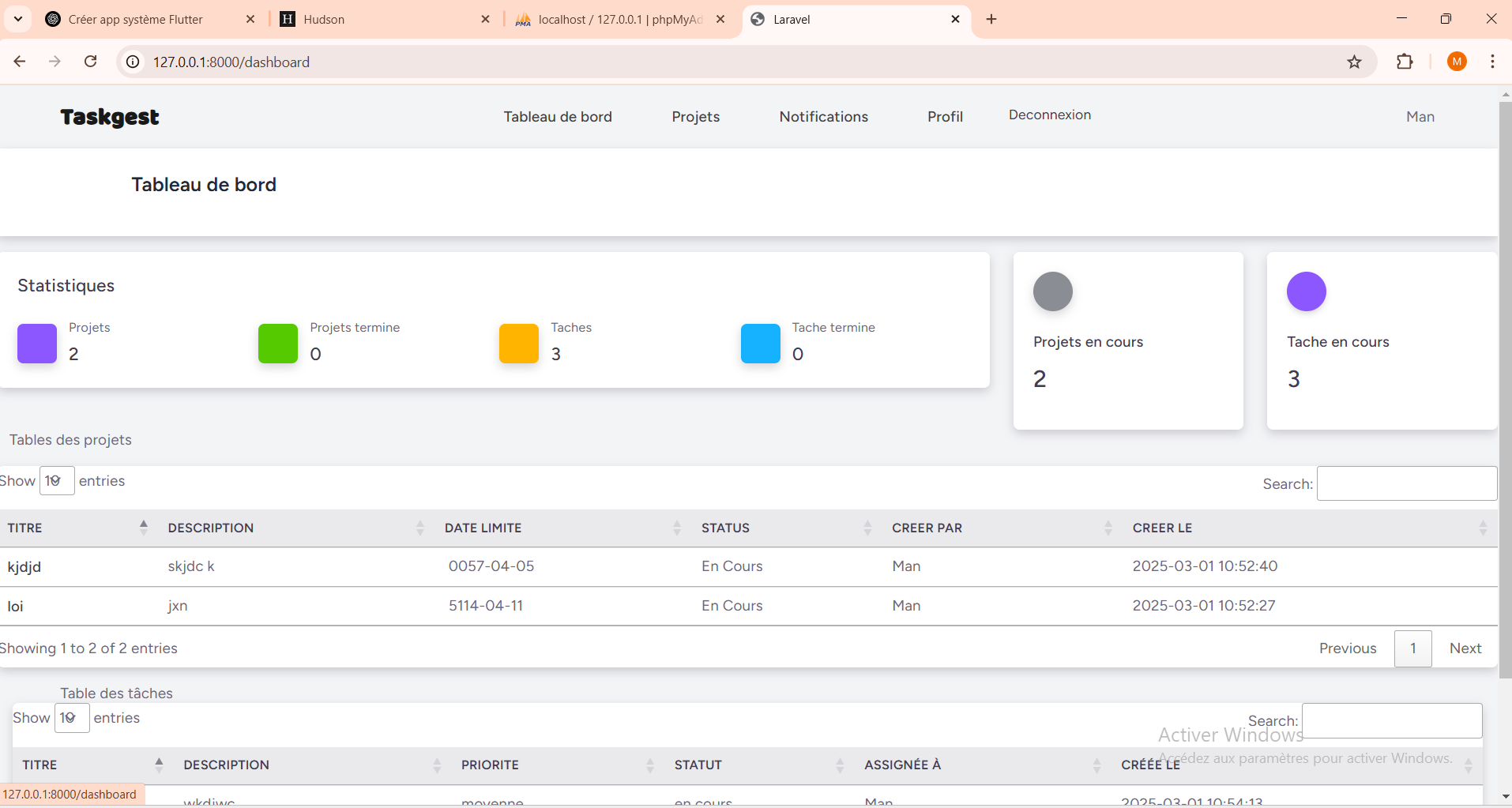 Gestionnaire de tâches
